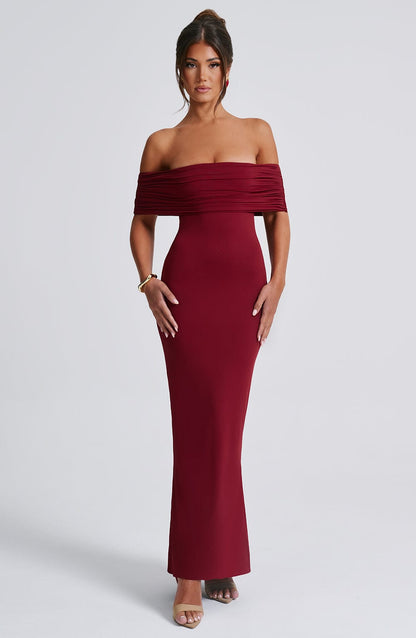 Isadora™ | Maxivestido con hombros descubiertos