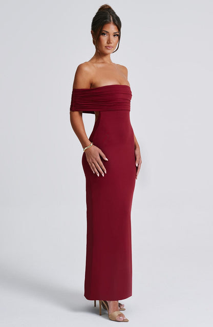 Isadora™ | Maxivestido con hombros descubiertos