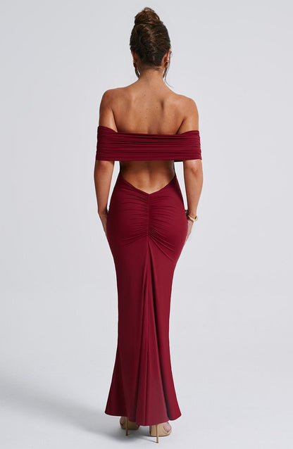 Isadora™ | Maxivestido con hombros descubiertos