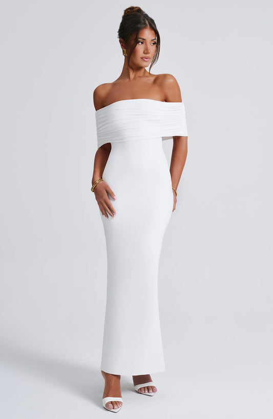 Isadora™ | Maxivestido con hombros descubiertos