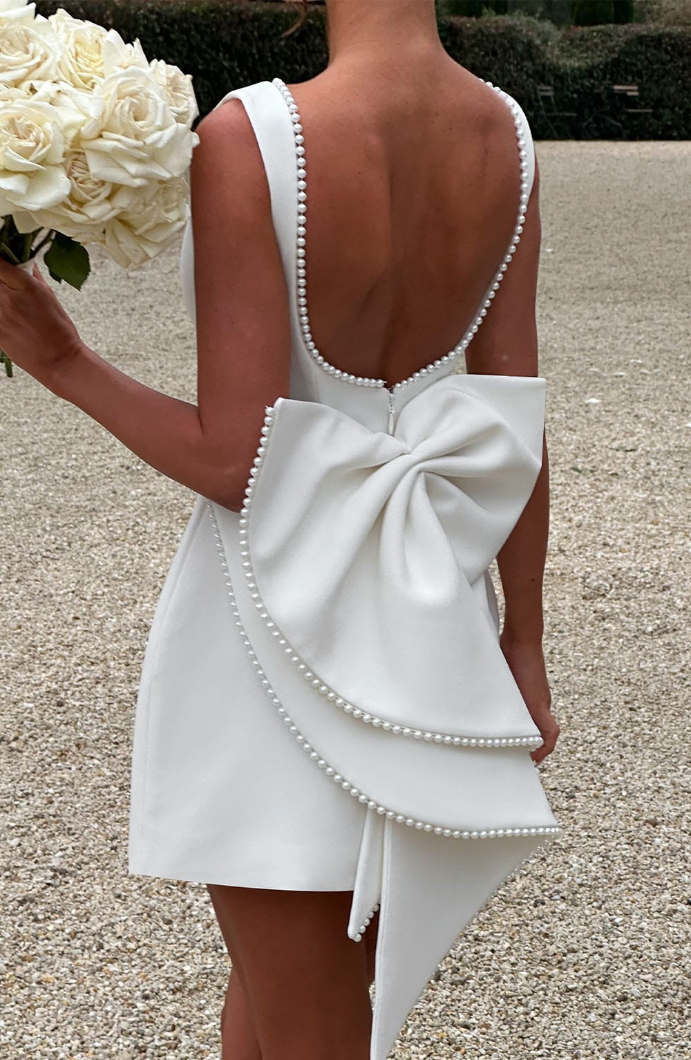 Azalea™ | Minivestido con lazo de perlas