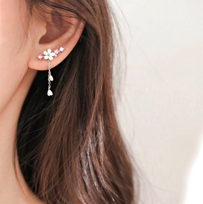 Pendientes de flor de cerezo 