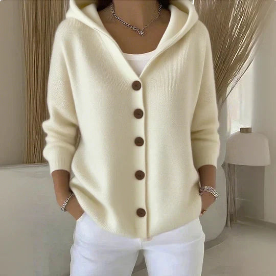 Janet | Cárdigan con capucha de moda 