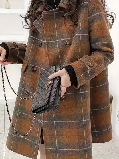 Miah – Abrigo de tweed a cuadros