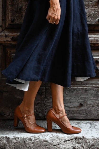 Bravina | Sandalias diarias con tacón pequeño