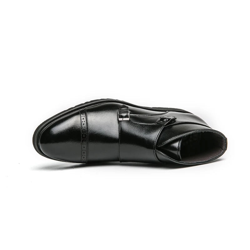 Darell | Botas de cuero con doble hebilla