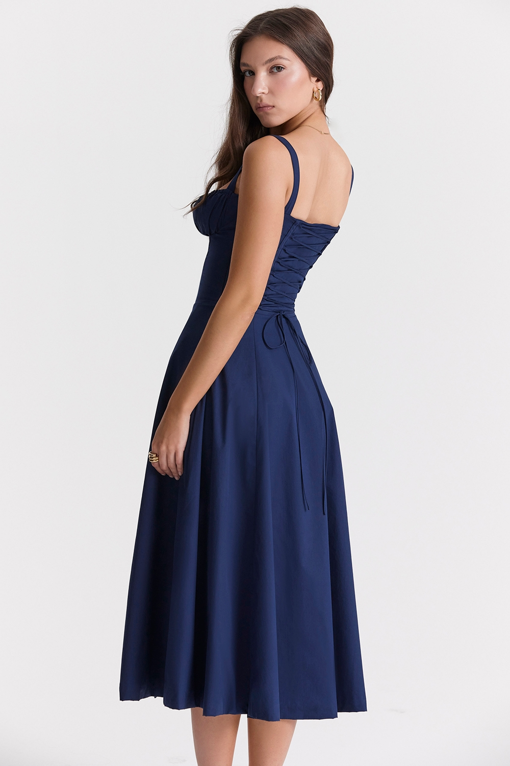 Vivienne™ | Vestido midi romántico con corsé