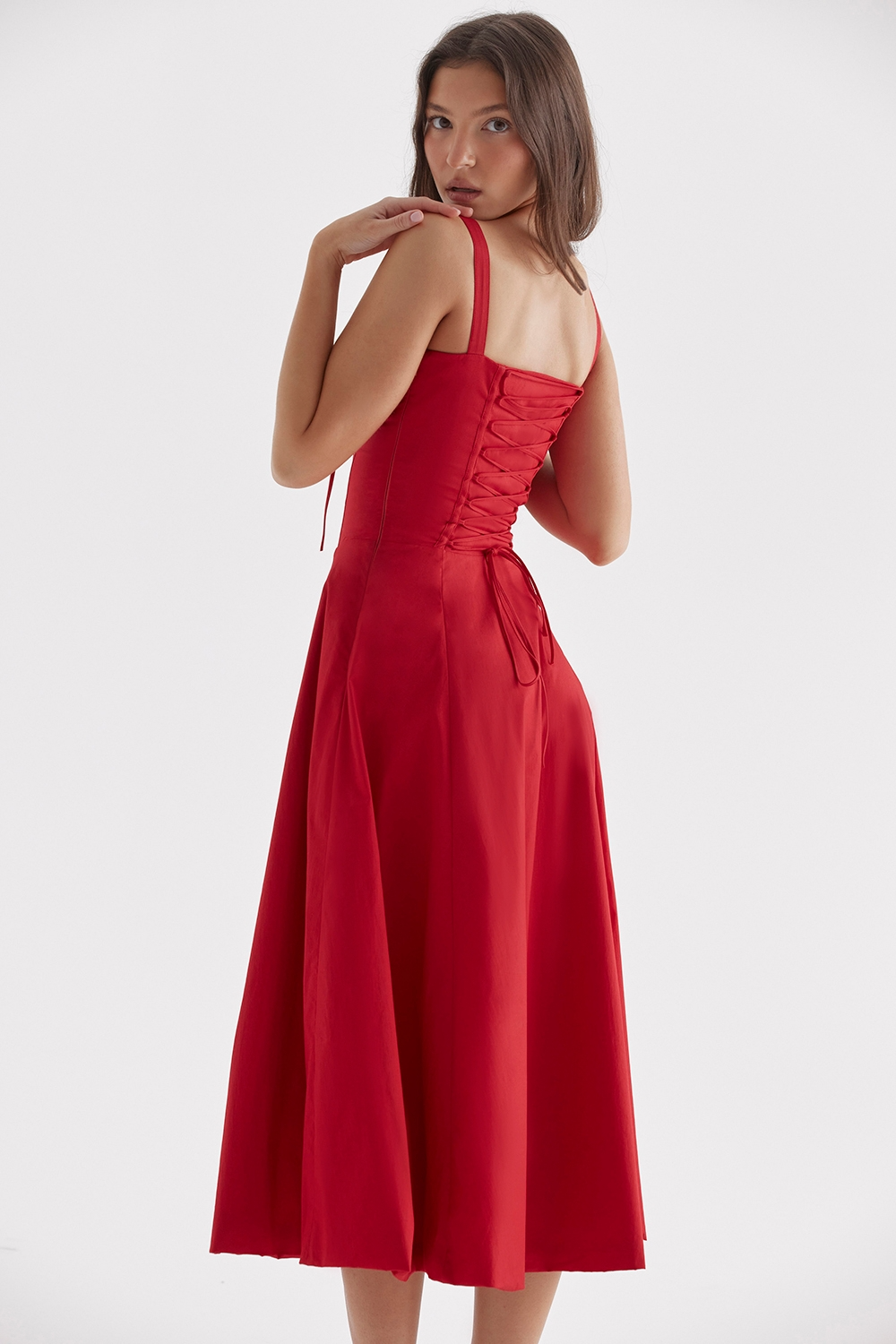 Vivienne™ | Vestido midi romántico con corsé
