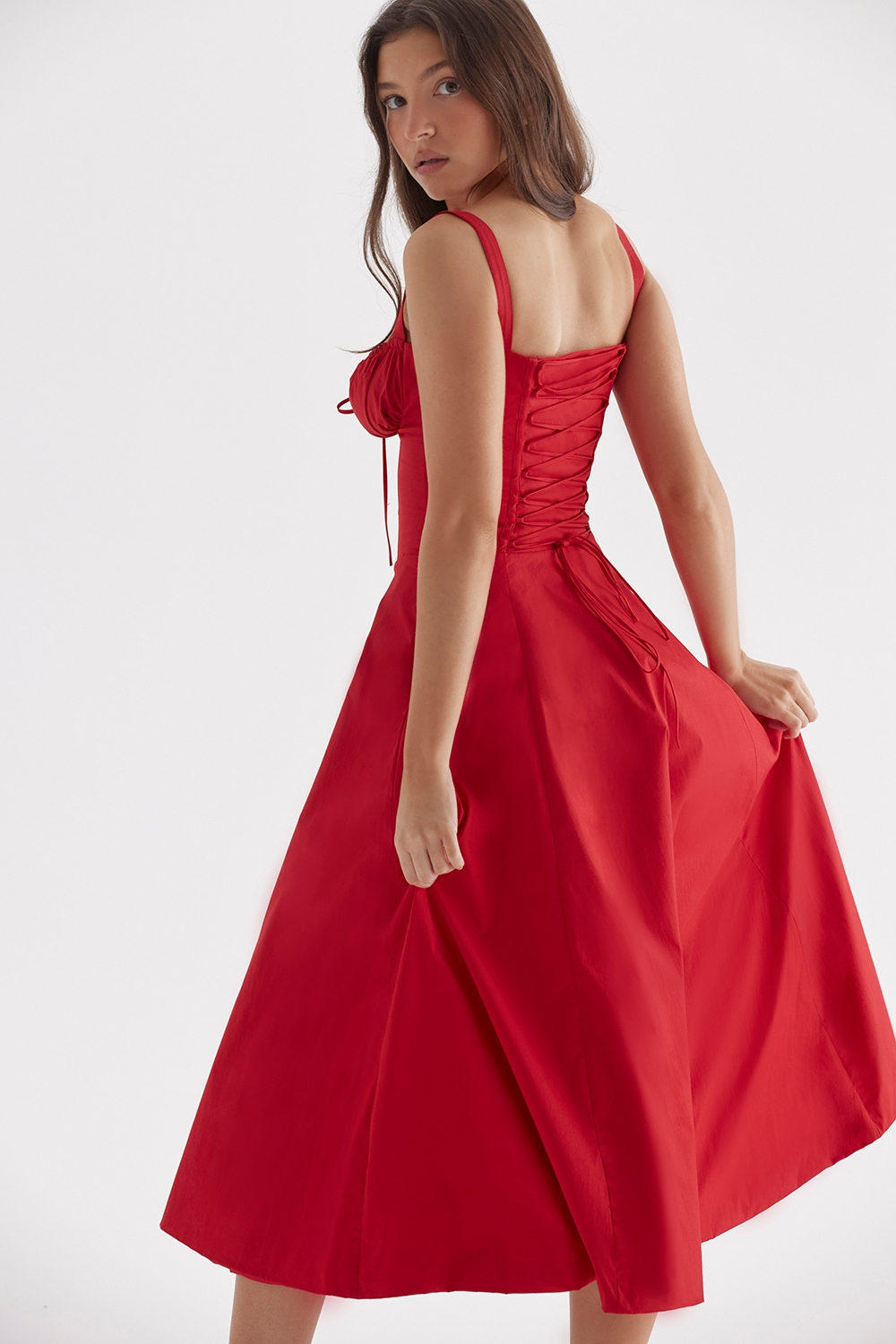 Vivienne™ | Vestido midi romántico con corsé