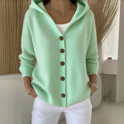 Janet | Cárdigan con capucha de moda 