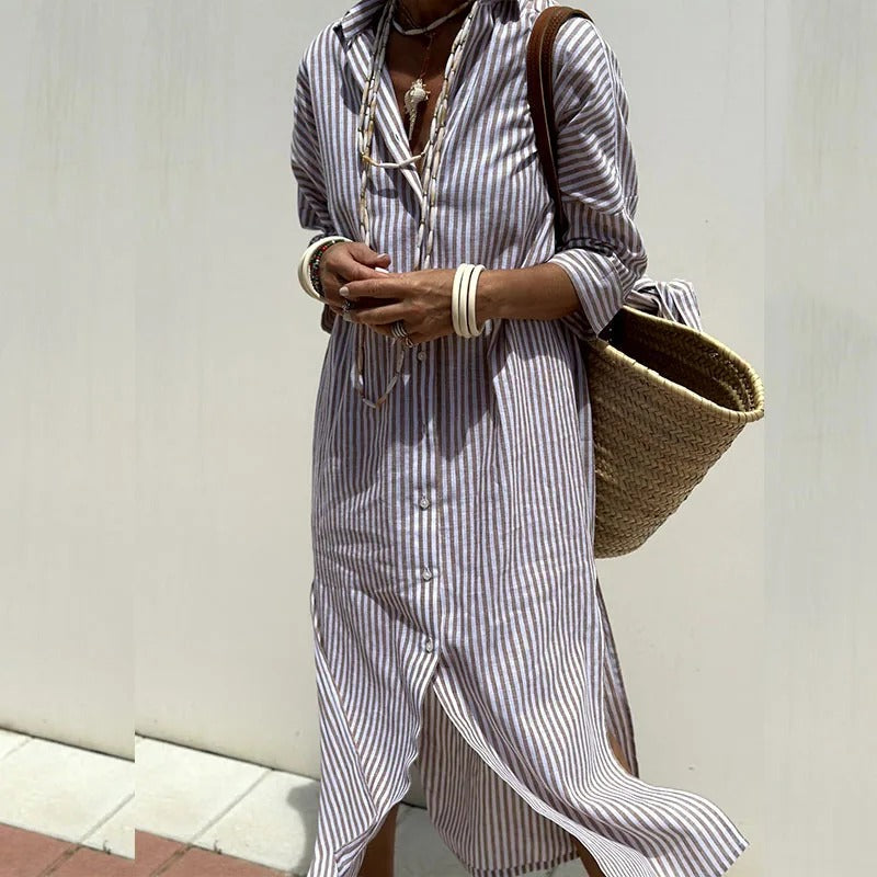 Armelle | Elegante vestido de verano a rayas (¡Casi agotado!)