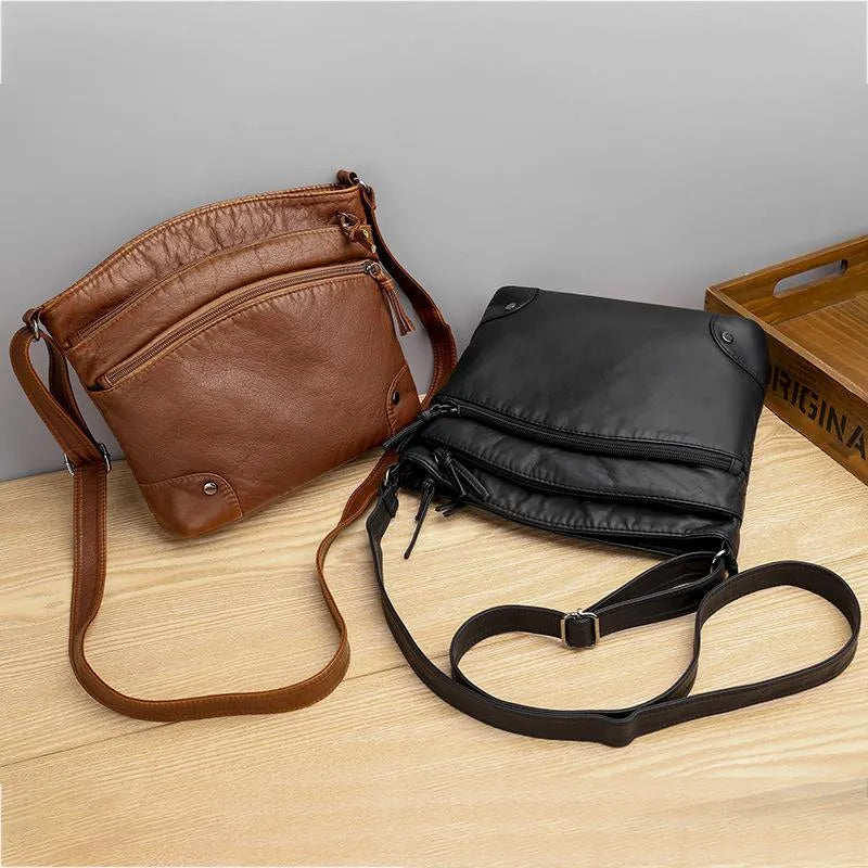 Freya - Bolso de hombro de cuero