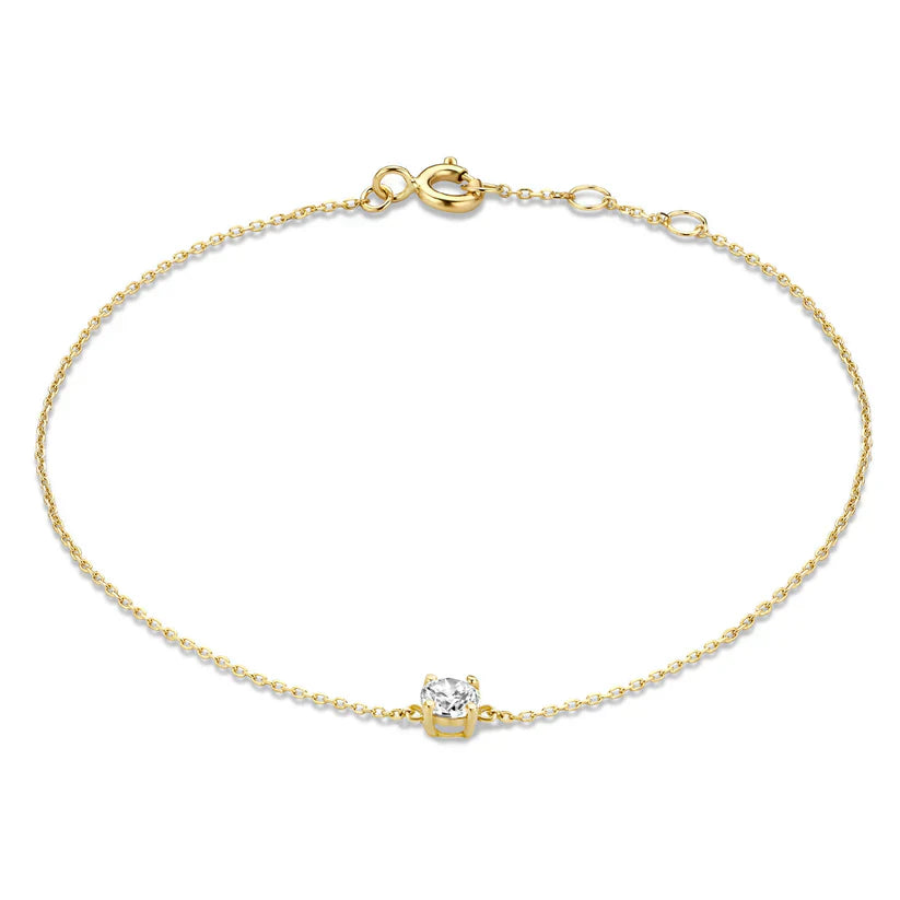 Pulsera de piedra moissanita Cléa