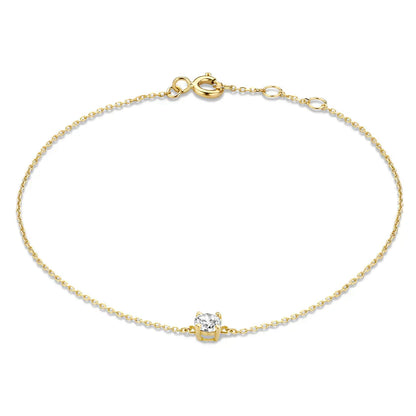 Pulsera de piedra moissanita Cléa
