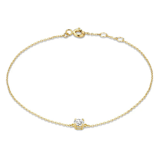 Pulsera de piedra moissanita Cléa