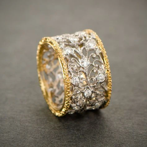 Anillo Ivy con circonita vintage 