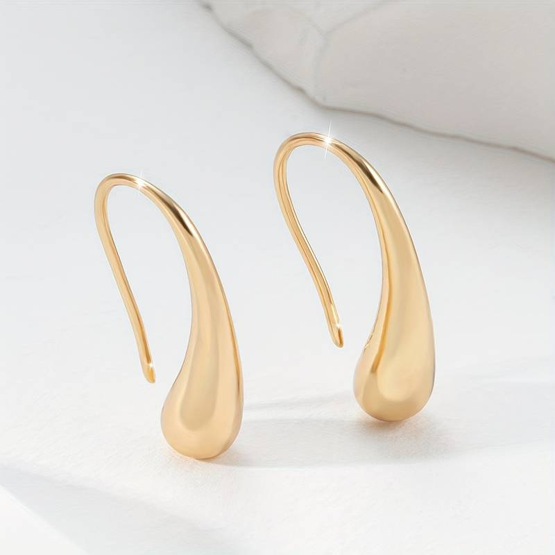 Pendientes colgantes dorados vintage