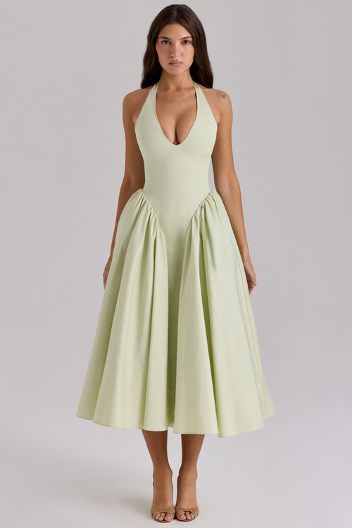 Zinnia™ | Vestido midi fruncido 