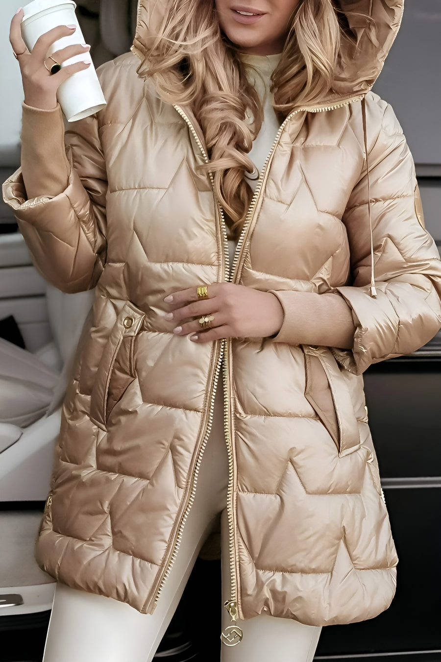 Aureli | Elegante abrigo con capucha 