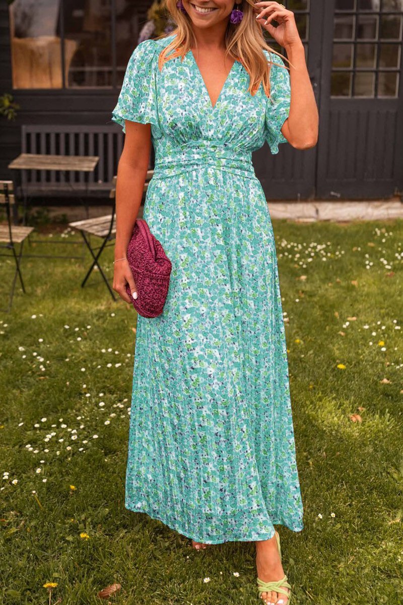 Paula - Vestido largo con estampado floral