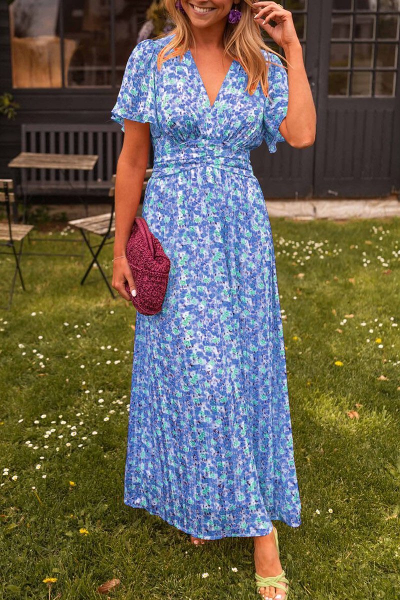 Paula - Vestido largo con estampado floral