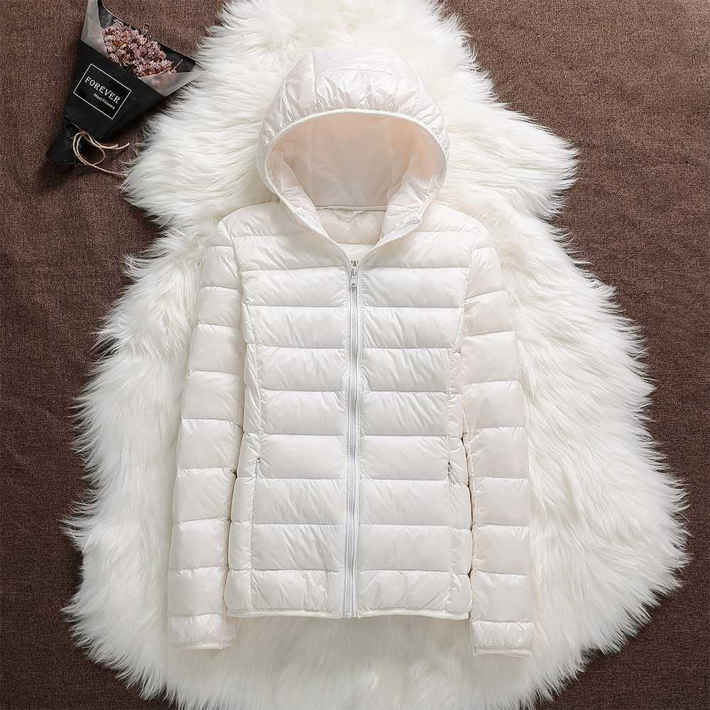 Norte - Nueva chaqueta impermeable con plumas de pato blancas