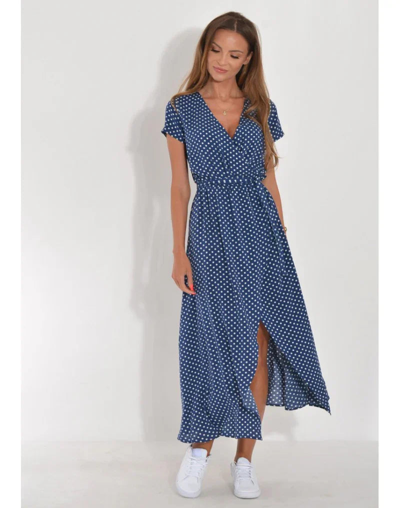 Suzanne - Elegante vestido con cuello en V