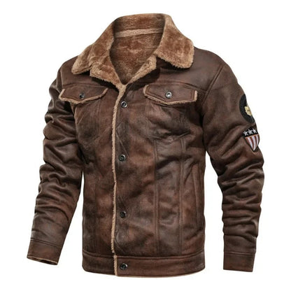 Chaqueta de cuero polar cálido Lloyd