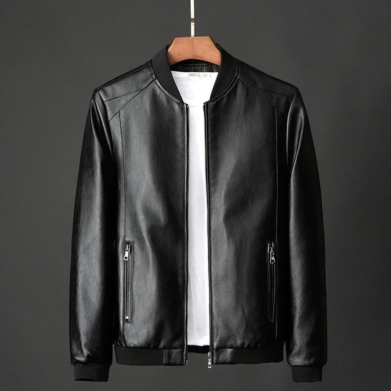 Chaqueta de motociclista de cuero