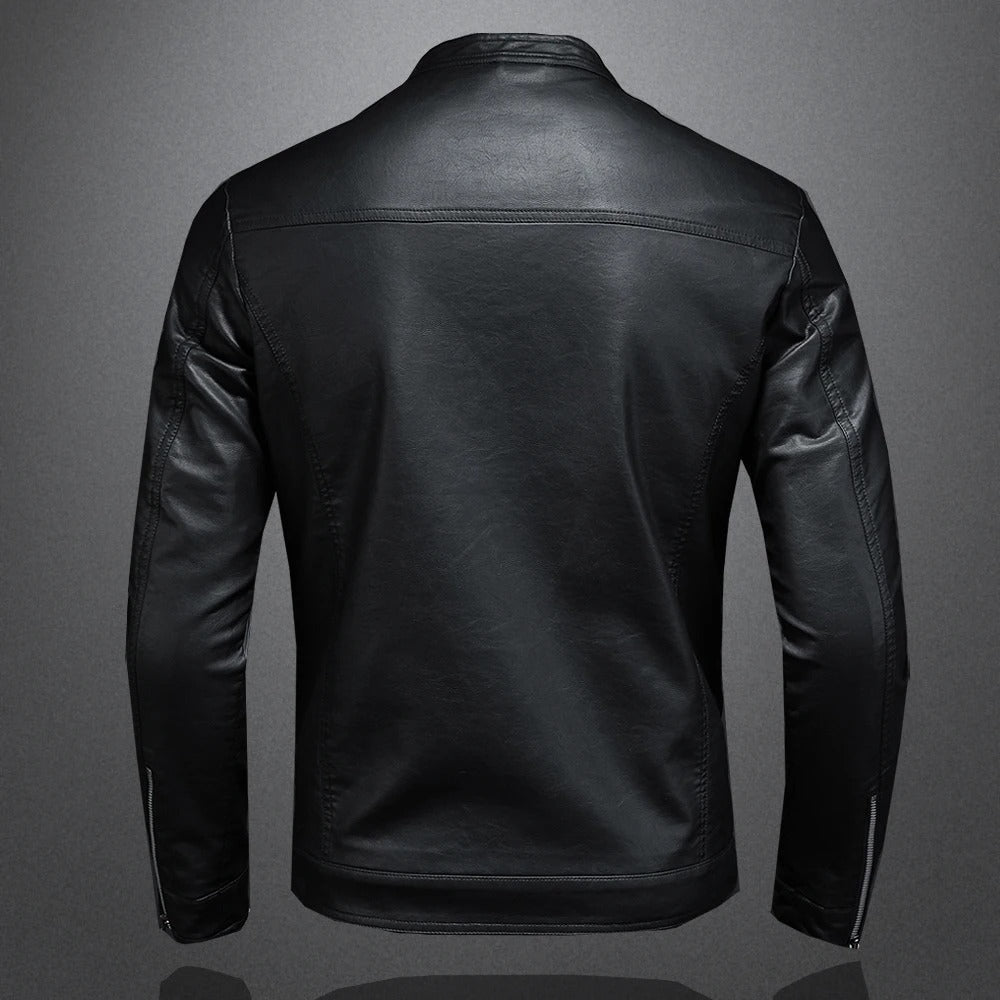 Chaqueta de cuero clásica