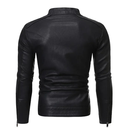 Chaqueta de cuero elegante