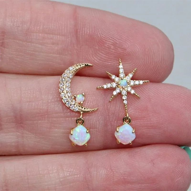 Pendientes de perlas clásicas de estrella 