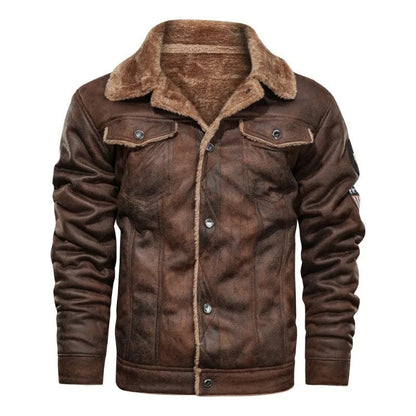 Chaqueta de cuero polar cálido Lloyd