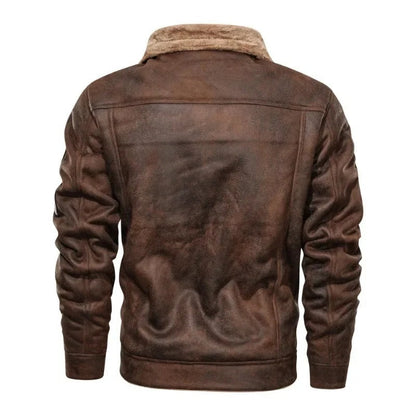 Chaqueta de cuero polar cálido Lloyd