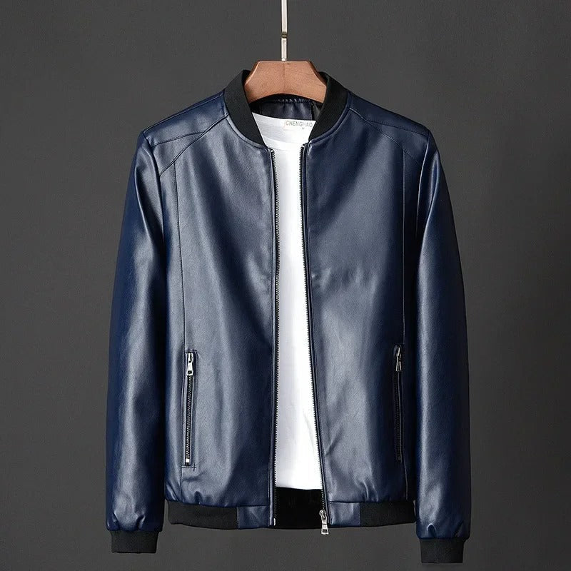 Chaqueta de motociclista de cuero