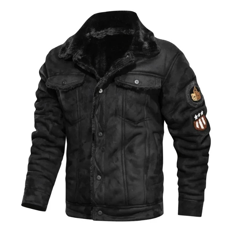 Chaqueta de cuero polar cálido Lloyd