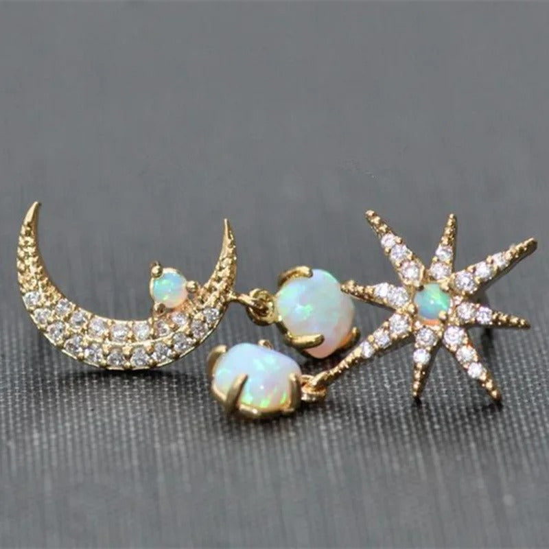 Pendientes de perlas clásicas de estrella 