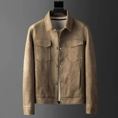 Chaqueta de cuero elegante