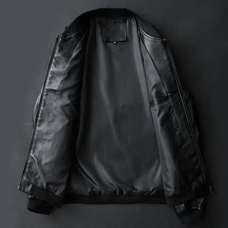 Chaqueta de motociclista de cuero