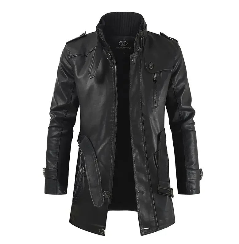 Chaqueta de motociclista de cuero Mark Long