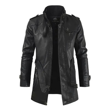 Chaqueta de motociclista de cuero Mark Long