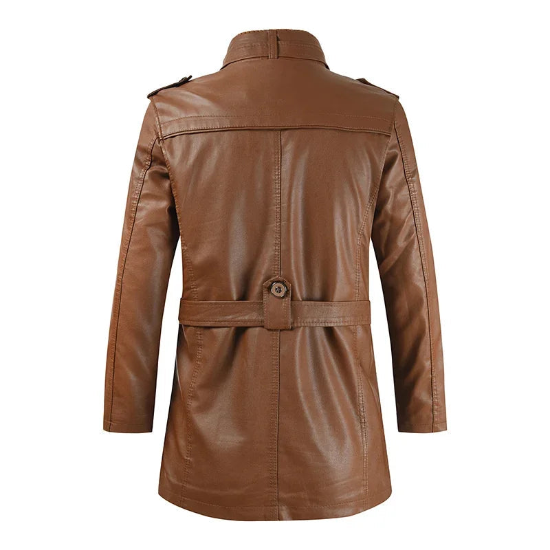 Chaqueta de motociclista de cuero Mark Long