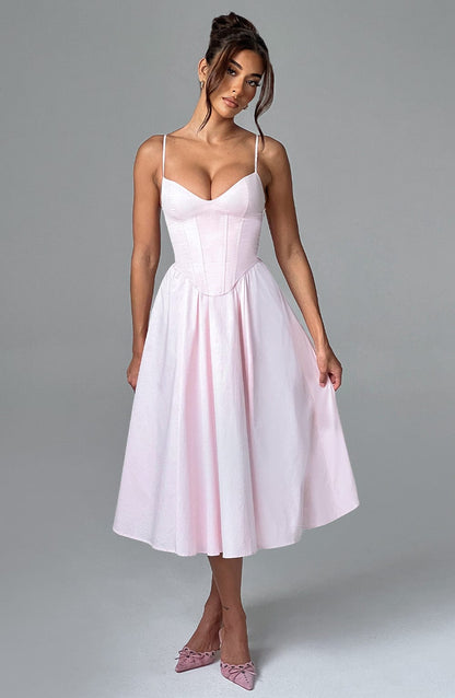 Grace™ | Vestido midi con corsé 