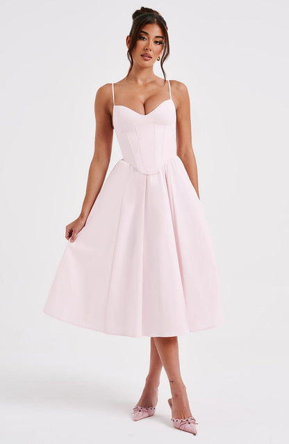 Grace™ | Vestido midi con corsé 