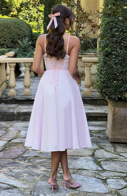 Grace™ | Vestido midi con corsé 