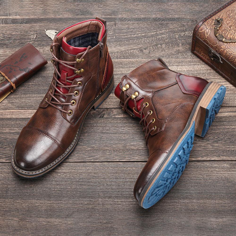 Miles - Botas Oxford clásicas de cuero 