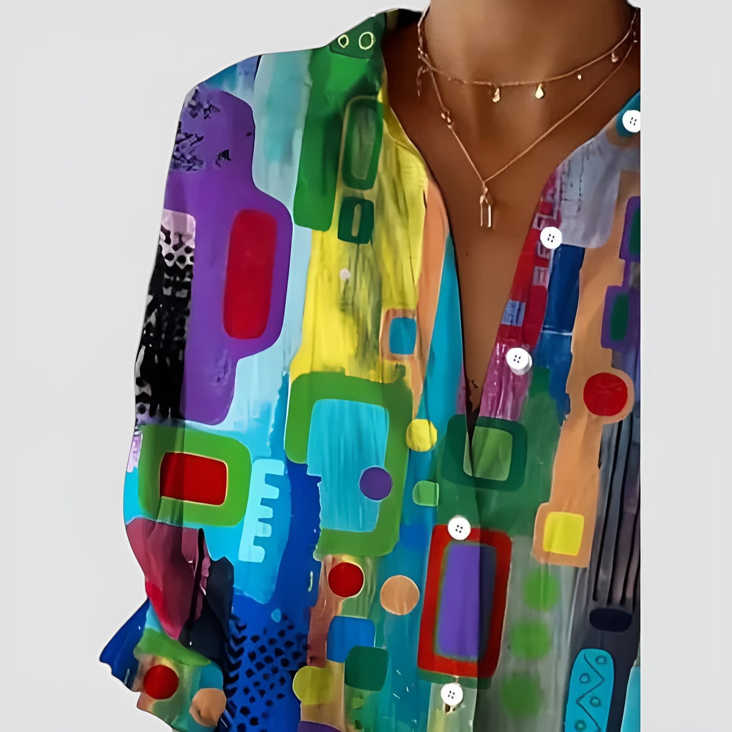 Blusa Edna™ Artistic Bloom
