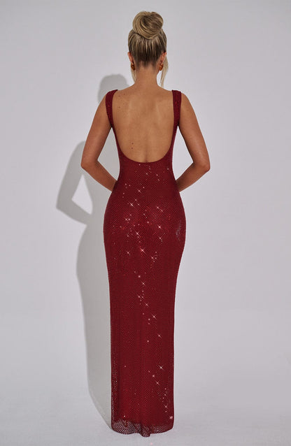 Sariel™ | Vestido largo brillante