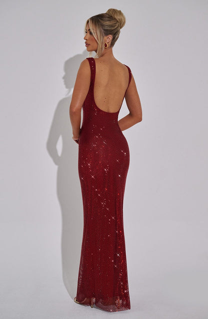 Sariel™ | Vestido largo brillante