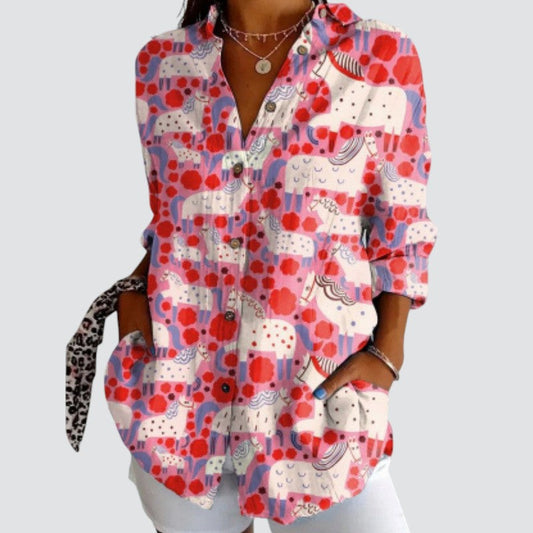 Vera™ | Blusa Artística Bloom